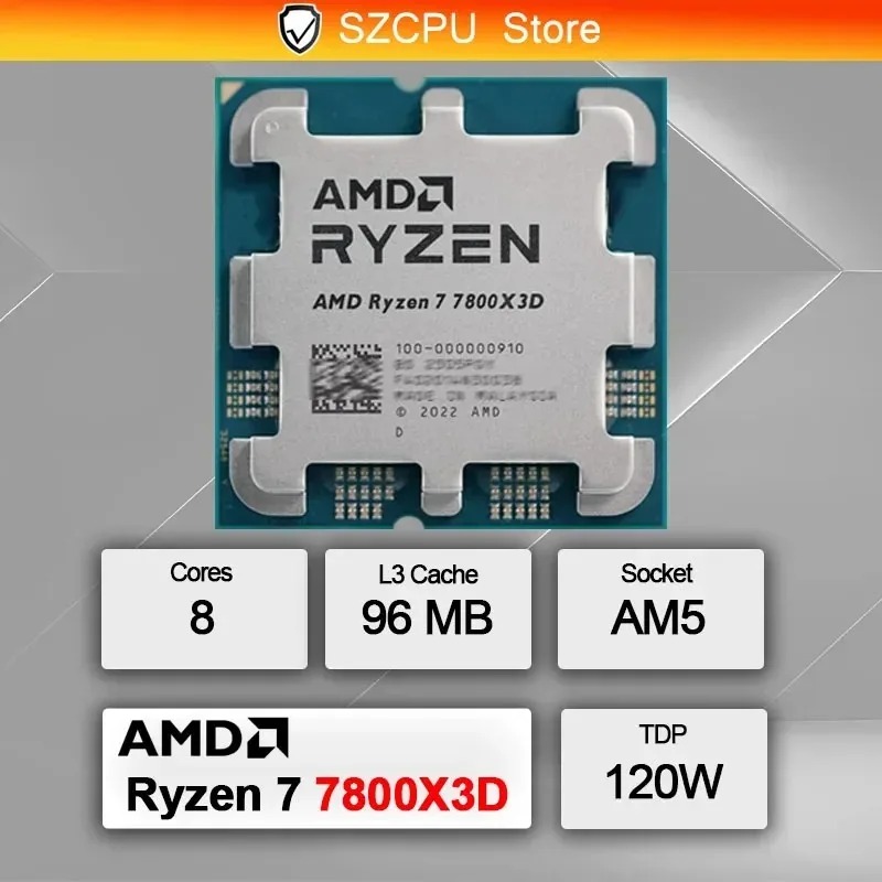 Процессор AMD R7 7800X3D, 8 яд – обзор и цена Amd Cpu Ryzen 7